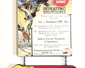 Remington-UMC REPEATING SHOTGUNS ~ 2 Comic Bears & 2 Flying Mallards (Reproduction)