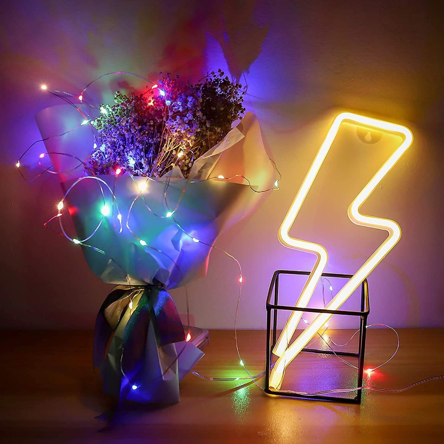 Flex Led Neon Signs Light Flash - Lightning For Wall Decor