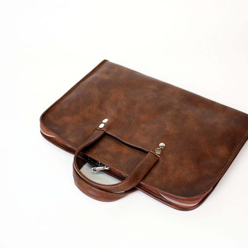 Handmade modern unisex handbag, Timeless souvenir, Leather clutch, shops Father's day gift, Design accessory, Minimalist Briefcase, Bag, Purse