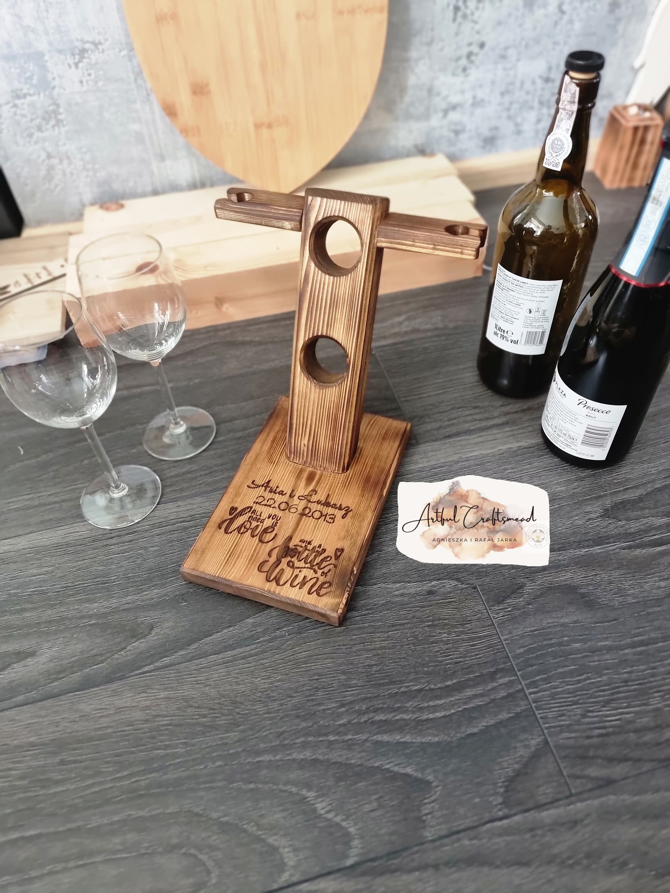 Custom Wood Wine Rack Wine Holder Hand Made Wood Wine Rack Wine