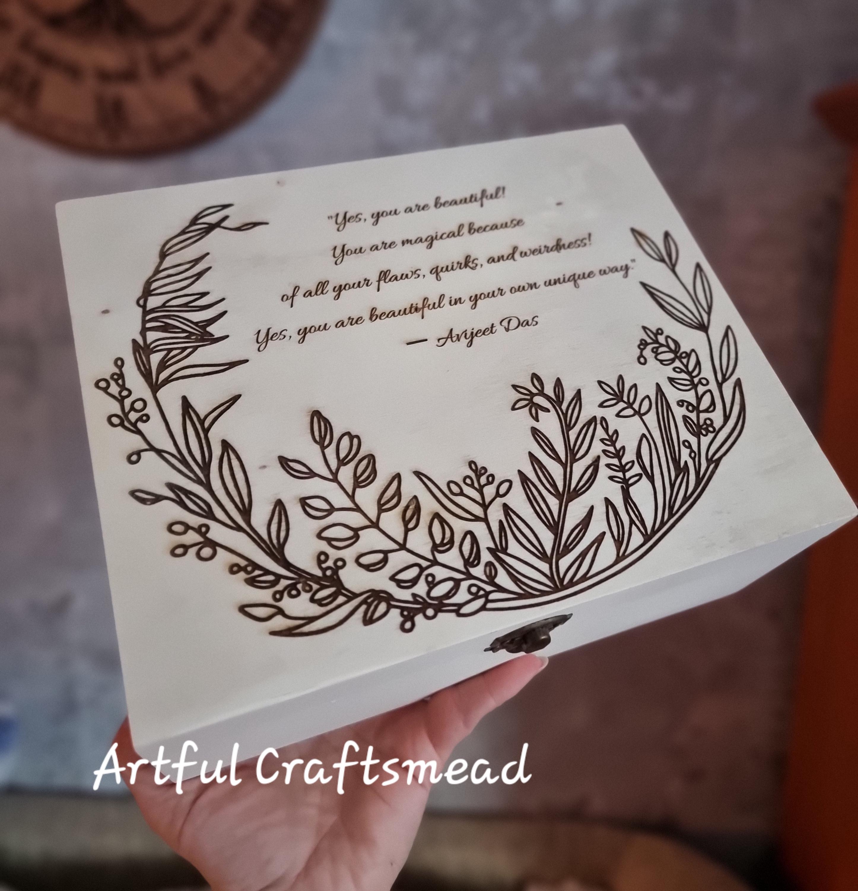 Personalized Wooden Keepsake Box