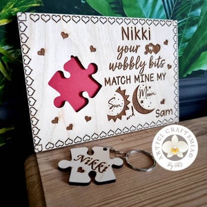 Personalised Wooden Postcard With Keychain, Gift Idea, Valentines Gift, Custom Gift, Love Gift, Keychain With Name, Mr Mrs, Love Day,