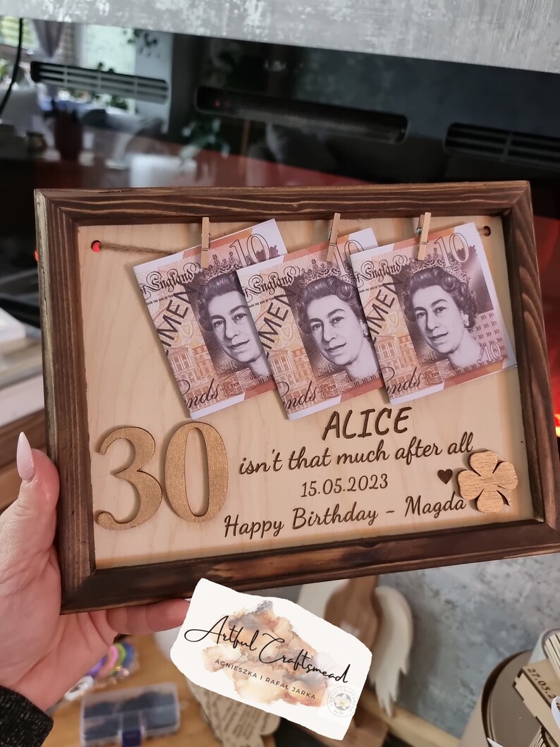 Personalised Funny Engraved Birthday Frame Perfect Personalized Gift