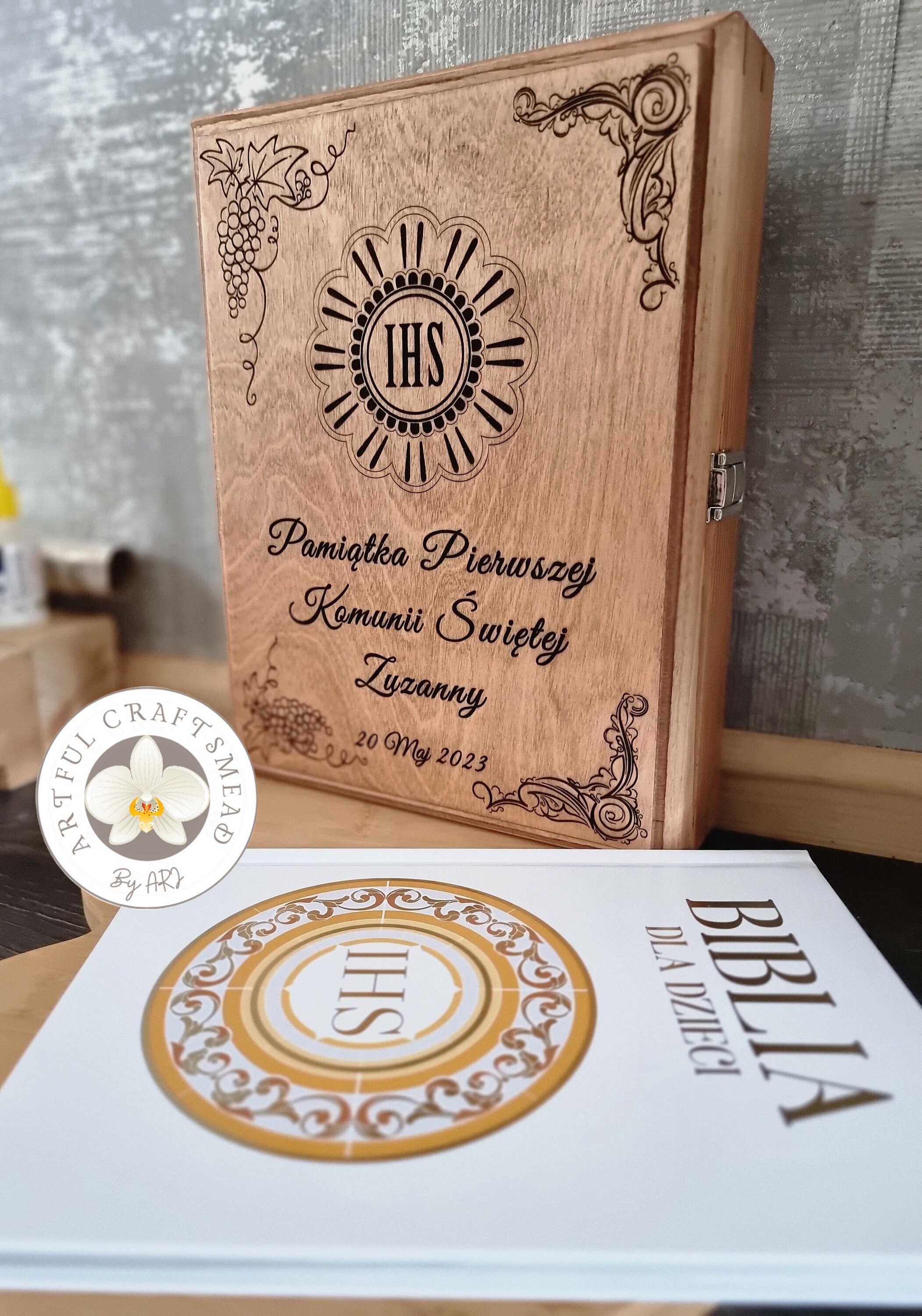 Souvenir of the First Holy Communion, Personalized Wooden Box for ...