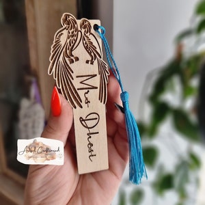 Personalised Engraved Wooden Bookmark, Gift for a Book Lover, Mum Dad Gift, Birthday Gift for Friend, Custom Bookmark, Retirement Gift,