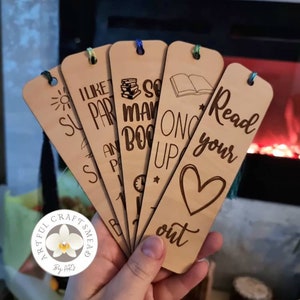 Gepersonaliseerde gegraveerde houten bladwijzer, cadeau voor een boekenliefhebber, mama papa cadeau, verjaardagscadeau, grootouders, aangepaste bladwijzer, pensioencadeau,