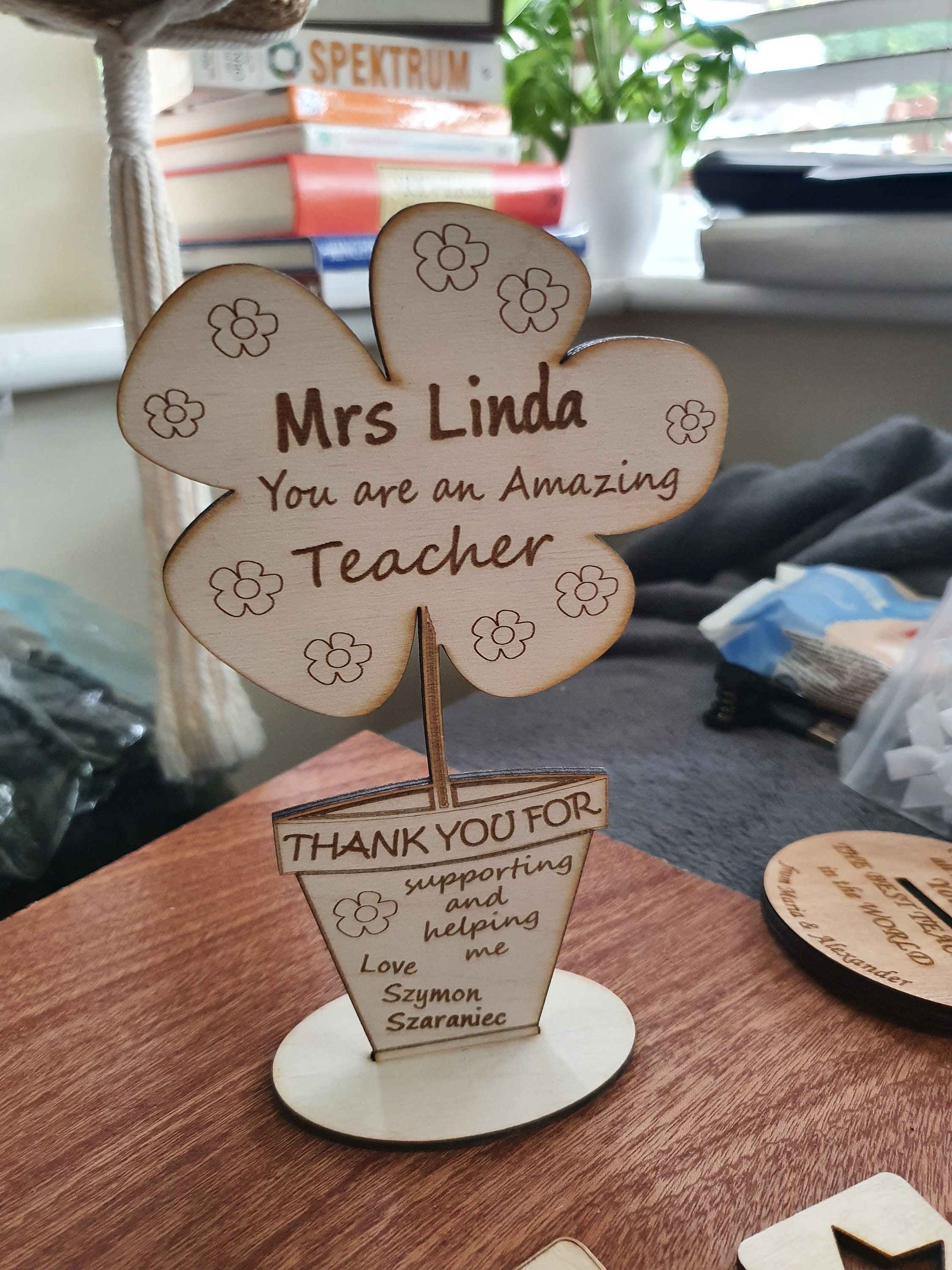 Teacher Gifts Details about   Personalised Teacher Nursery School Leaving Wooden Plaque Gift 
