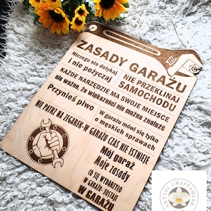 Personalised Garage My Tools My Rules Wooden Novelty Plaque Sign Gift Man Dad