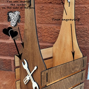 Dad&#39;s Tool Box, Wine Box, Sweet Box, Flower Box, Wood Box - Can be personalised - Dad&#39;s Storage Box - Father&#39;s Day, Birthday, All occasion