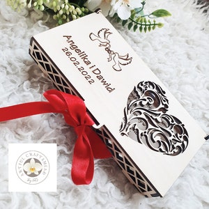 Boîte de mariage en bois personnalisée, tirelire, boîte pour cartes, cadeau pour couple, cadeau de mariage, jeunes mariés, enveloppes
