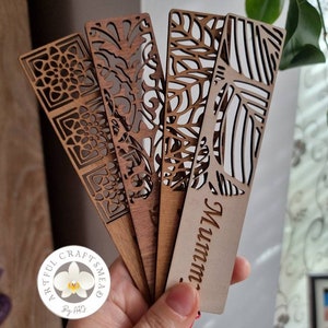 Gepersonaliseerde gegraveerde houten bladwijzer, cadeau voor een boekenliefhebber, mama papa cadeau, verjaardagscadeau voor vriend, aangepaste bladwijzer, pensioencadeau,