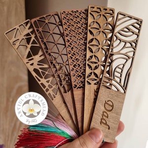 Gepersonaliseerde gegraveerde houten bladwijzer, cadeau voor een boekenliefhebber, mama papa cadeau, verjaardagscadeau voor vriend, aangepaste bladwijzer, pensioencadeau,