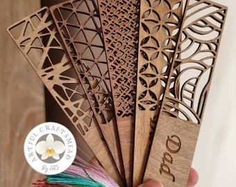 Gepersonaliseerde gegraveerde houten bladwijzer, cadeau voor een boekenliefhebber, cadeau moeder vader, verjaardagscadeau voor vriend, aangepaste bladwijzer, pensioencadeau,