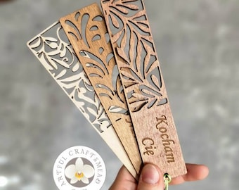 Gepersonaliseerde gegraveerde houten bladwijzer, cadeau voor boekenliefhebber, cadeau moeder vader, verjaardagscadeau, valentijnscadeau, aangepaste bladwijzer, pensioencadeau,