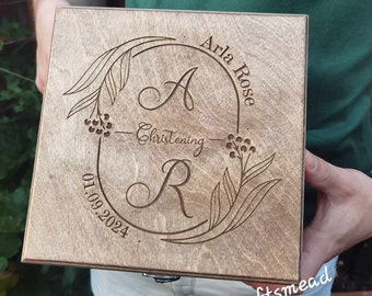 Custom Personalized Wooden Keepsake Box, All Occasion, Christening, Confirmation, Holy Communion, Birthday, Anniversary, For Her And Him