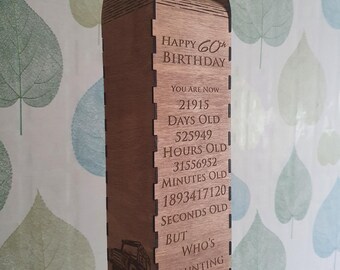 Personalized Plywood Wine Box - Celebrate Milestone Moments, wooden wine box for all birthday, with wishes