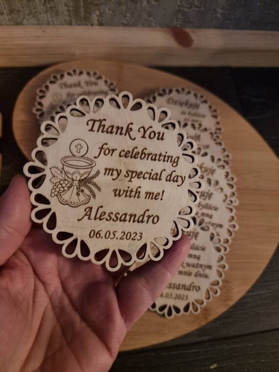 Personalised First Holy Communion Wood Magnets Thank You Gift ,keepsake, Any Language,communion Gift , - Israel