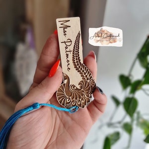 Personalised Engraved Wooden Bookmark, Gift for a Book Lover, Mum Dad Gift, Birthday Gift for Friend, Custom Bookmark, Retirement Gift,