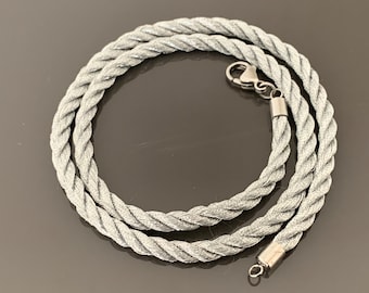 Twisted silk cord necklace Clearance