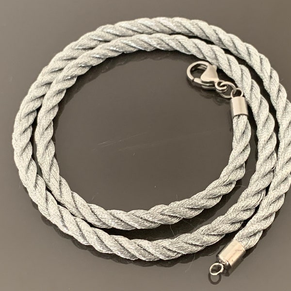 Fabric Cord Necklace - Etsy