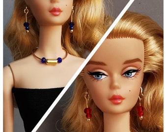 Puppenzubehör für Silkstone, Accessoire für Puppen 12', Schmuck für Integrity Toys, Ohrringe für Barbie Vintage, Dekoration für FR