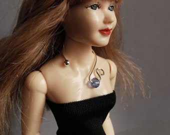 Miniature Doll Necklace, 1:12 Scale, Heidi Ott Jewelry