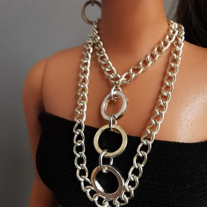Doll Jewelry Set: Silver Necklace & Earrings for 12" Fashion Dolls image 9