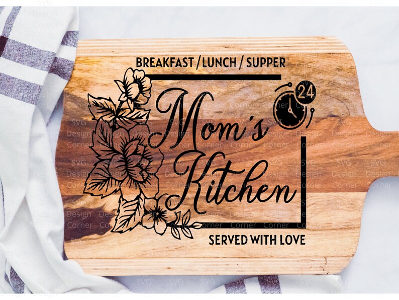 Mom's Kitchen Signs SVG / Kitchen Towel SVG / Cricut Etsy