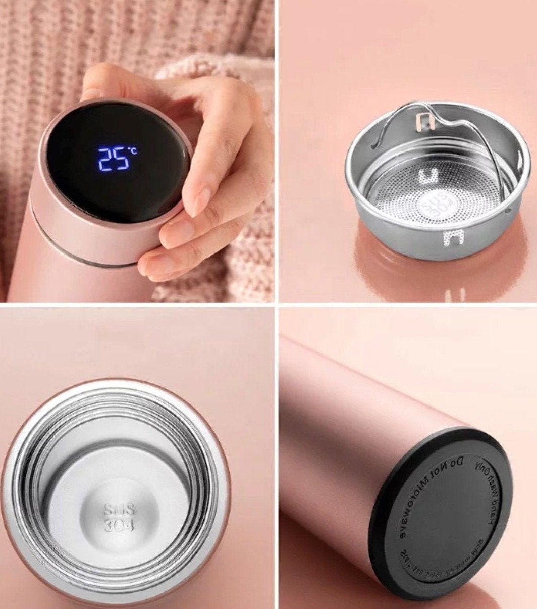 Smart LED display thermos/flask /bottle perfect for hot and Etsy