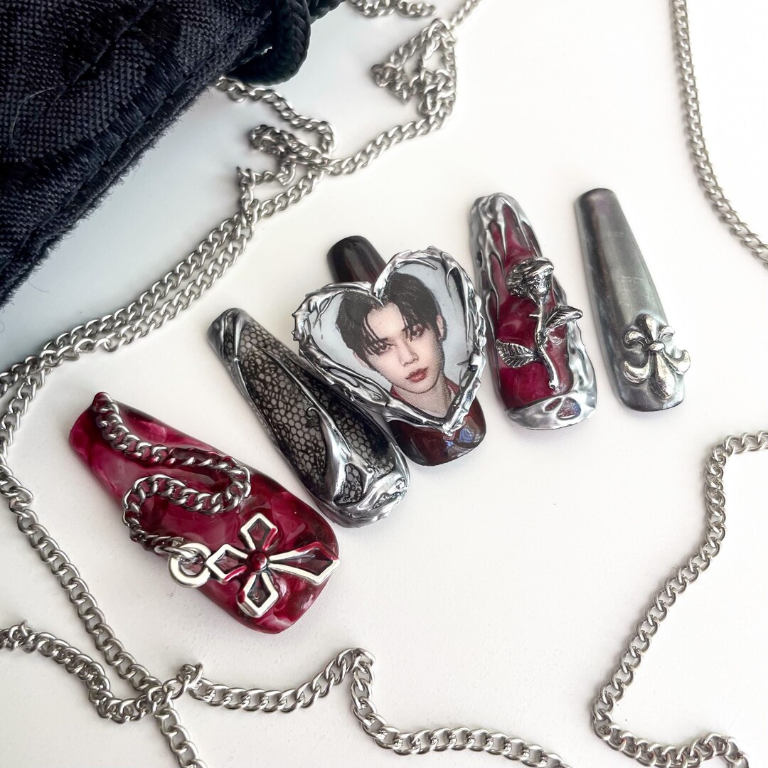 TXT Yeonjun Nails | Kpop Nails | Press on Nails