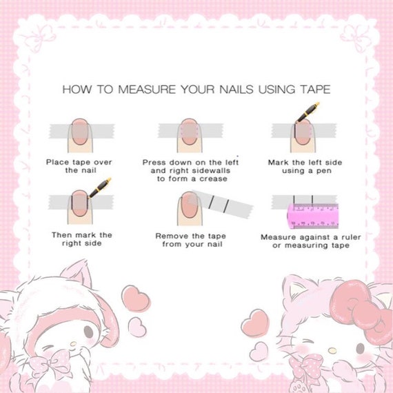 Nekopara Nails 1 Damn Kitty Press on Nails Fake Nails 