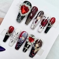 Vampire knight nails | Anime press on nails | vampire nails 1 halloween press on nails product logo