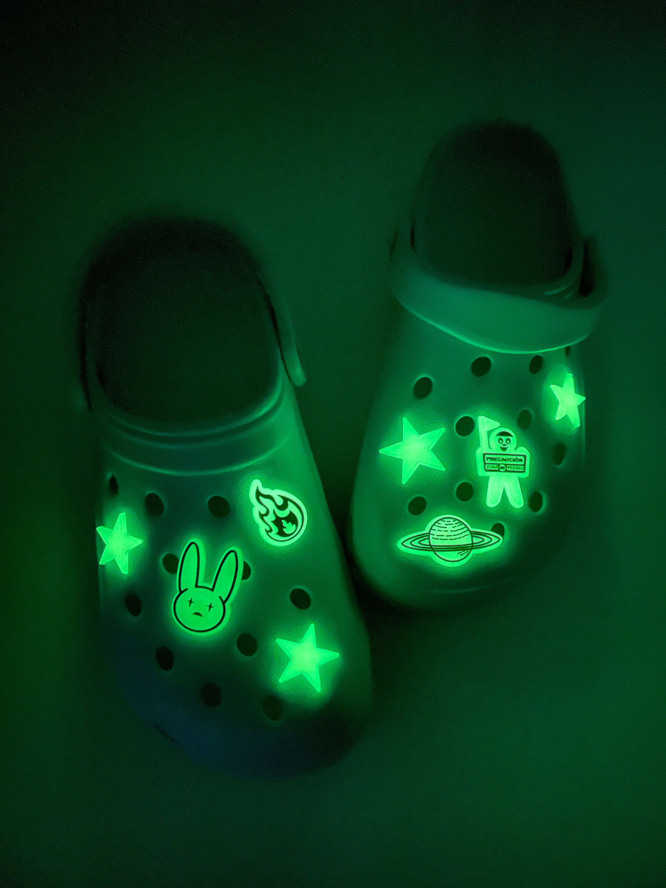 Bad Bunny Glow in the Dark Charms for Crocs and Wrist Bands. Etsy