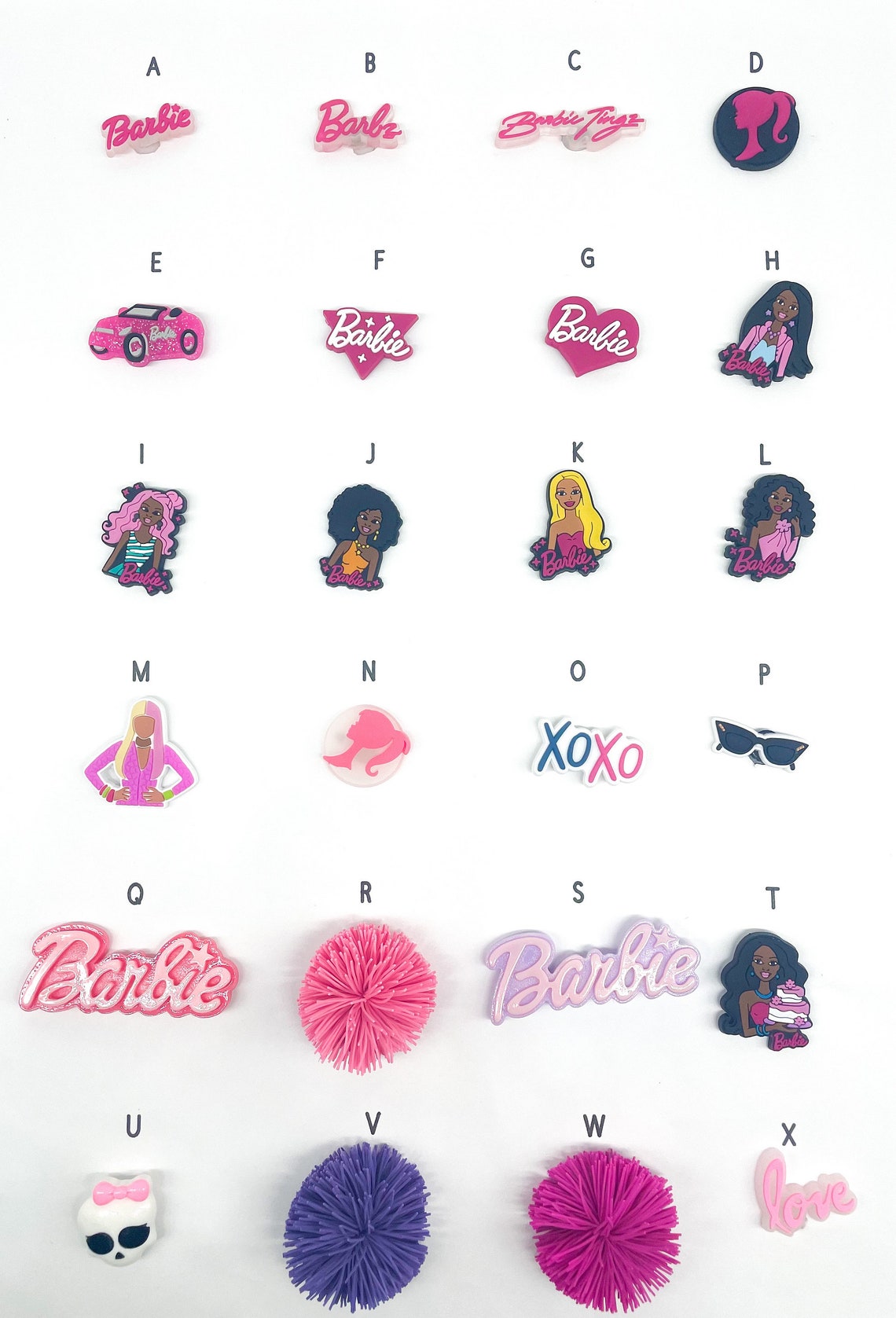 Barbie Inspired Crocs Charms . Slime Crocs Charms. Cute Girly - Etsy