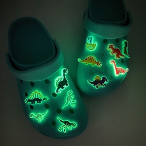 Dinosaur Glow in the Dark Charms for Crocs and wrist bands