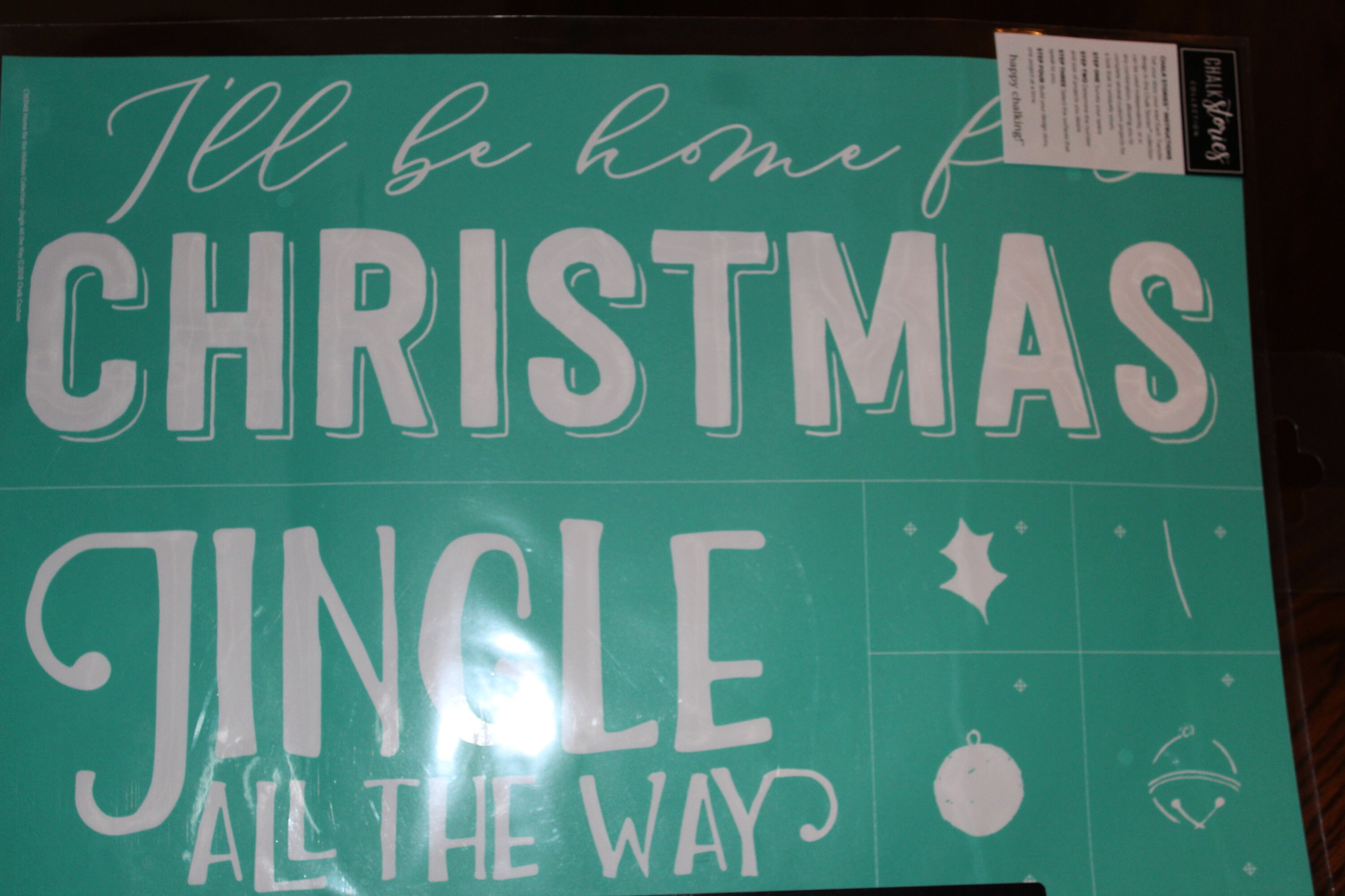 CC Jingle All the Way Silk Screen Transfer, Reusable Transfer, Diy, Etsy
