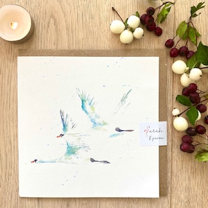 Kerstkaarten, kerstkaarten, aquarel, handgemaakt, aquarel kerstkaarten, kerstkaart voor het goede doel, FSC-goedgekeurd