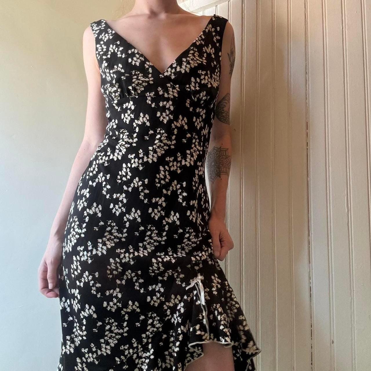 lace long maxi dress Baltic Born Womens Gloria Lace Maxi Dress | Black main image 0