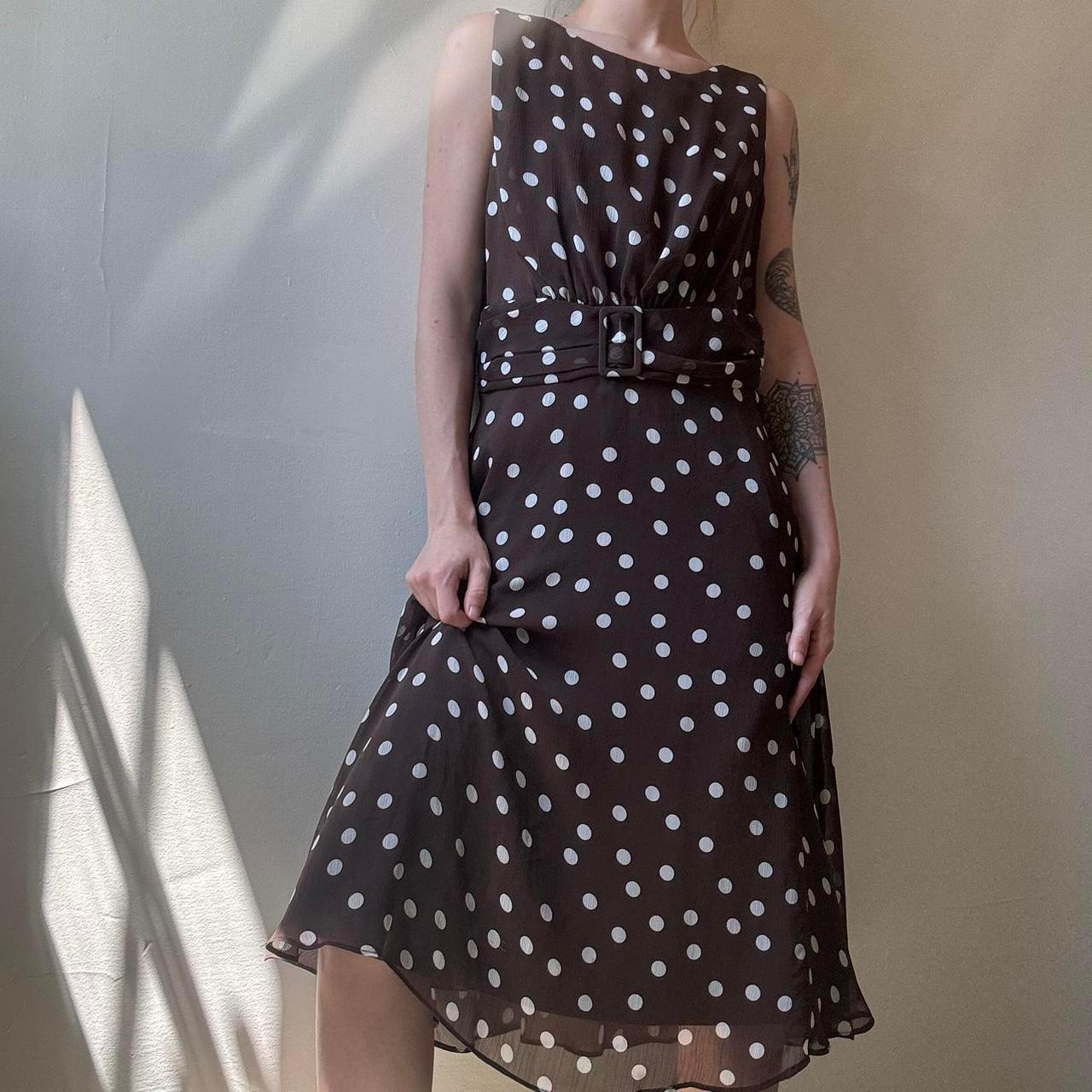 Robe Noire à Pois Colorés BCBGeneration - Taille M, Mini, Sans Manches, Neuve Avec étiquettes