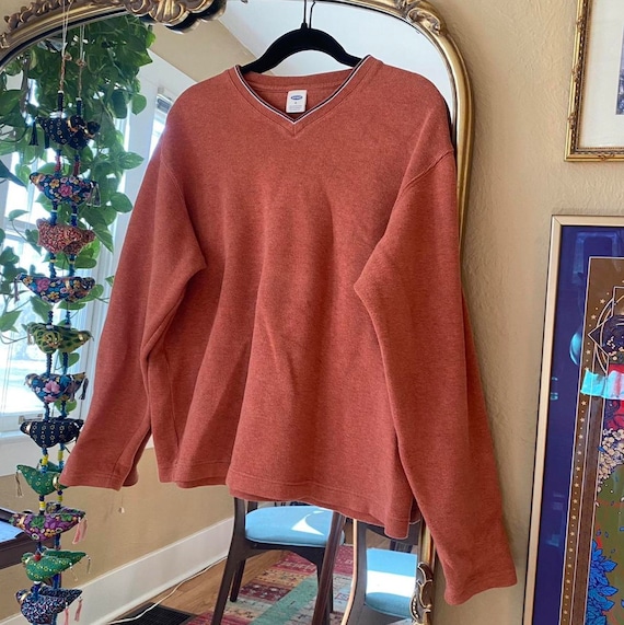 Vintage Sweater, Old Navy Orange Preppy Sweater