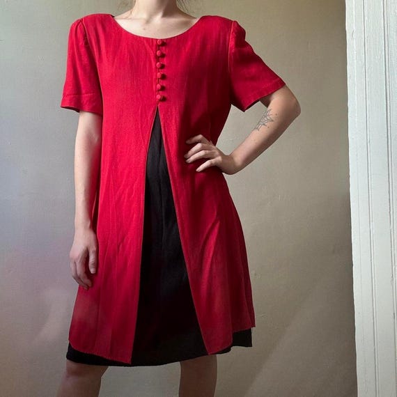 jessica howard red dress Jessica Howard Red Sweater Dress Cable Knit Long Sleeve V-Neck A-Line Knit