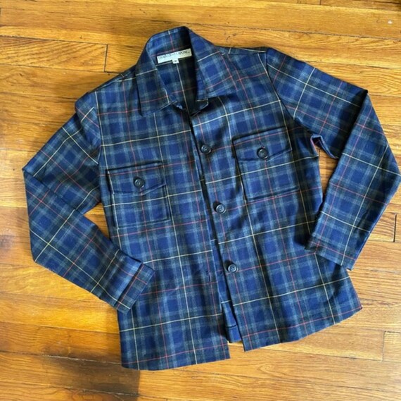 VINTAGE Plaid Chore Coat - image 1