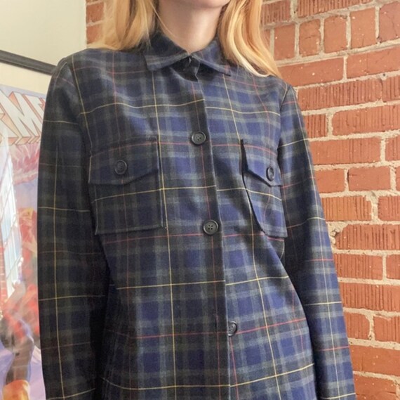 VINTAGE Plaid Chore Coat - image 2