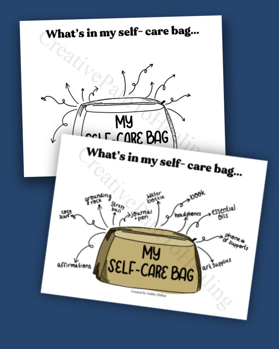 What's in My Selfcare Bag Therapy Tool Selfsoothing Etsy