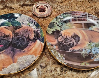 danbury mint pug plates