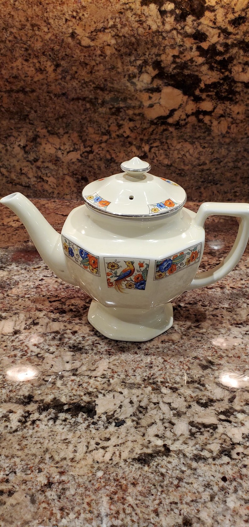 Antique Hall China Teapot Made for the Foreman Family Etsy