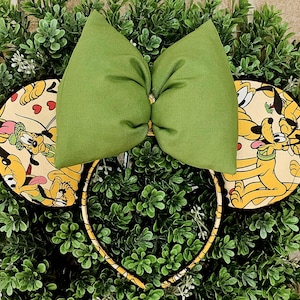 Pluto on Parade | Pluto Minnie Ears | Disney Dog Ears Headband | Handmade Park Accessory