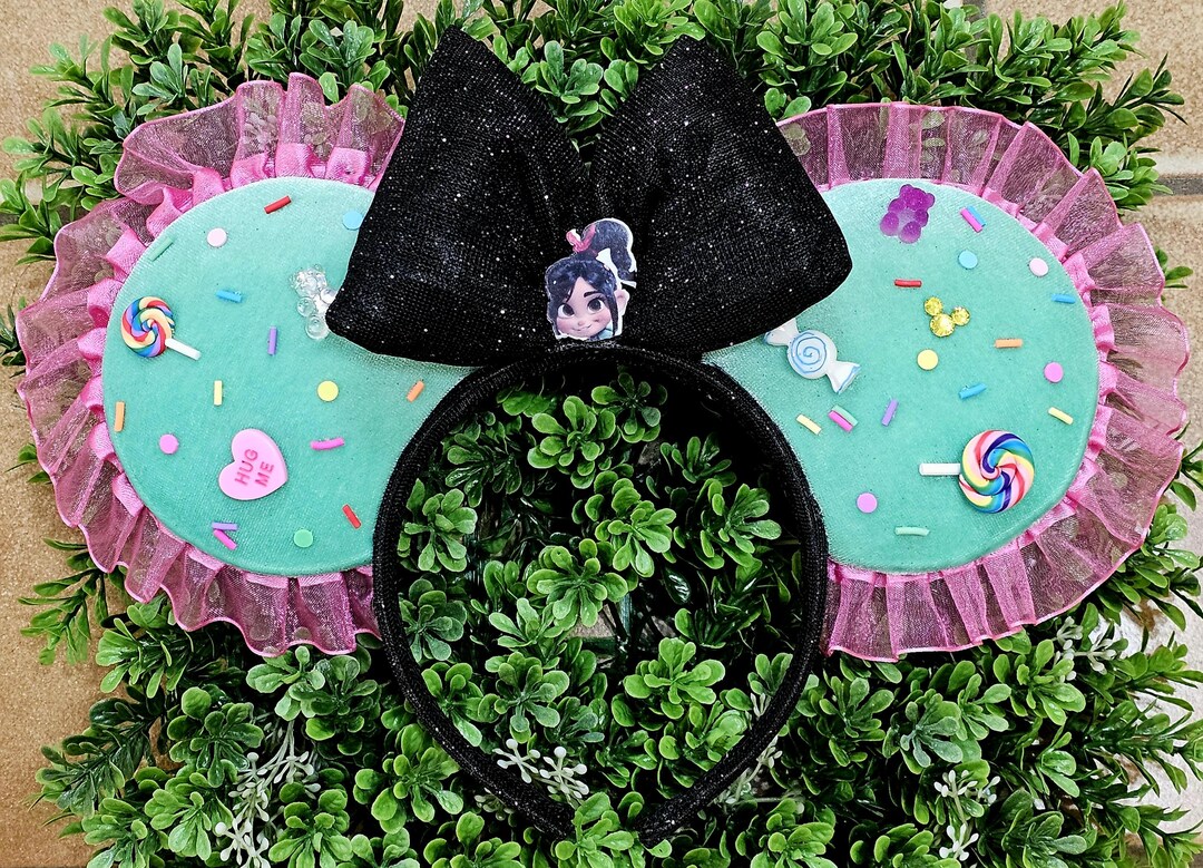 Pixel Ruffles Pixel Pop Princess – Vanellope Inspired Minnie Ears | Mint Velvet, Hot ...