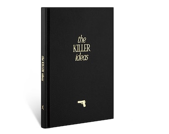 Notizbuch Bullet Journal | personalisierbar | Veganer Ledereinband | A5 | schwarz / gold | ästhetisch & hochwertig verpackt in Samtbeutel