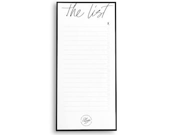 Notizblock "To Do List", Einkaufsliste, DIN Lang, Monochrom